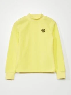 T-shirt A Maniche Lunghe In Maglia In Pile