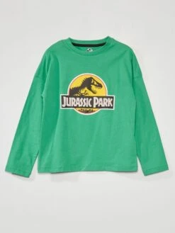 T-shirt A Maniche Lunghe 'Jurassic Park'