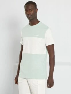 T-shirt Color Block In Maglia Jersey