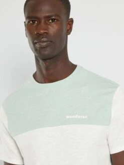 T-shirt Color Block In Maglia Jersey -Kiabi t shirt color block in maglia jersey bianco zb865 2 frb3