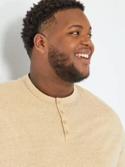 T-shirt Con Collo Serafino -Kiabi t shirt con collo serafino beige aej77 1 frb3