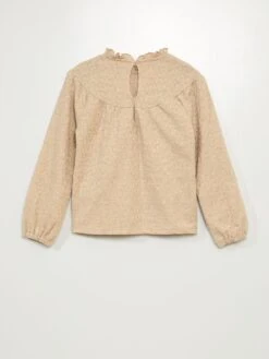 T-shirt Con Fru-fru -Kiabi t shirt con fru fru beige azk03 2 frb3