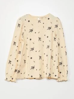 T-shirt Con Stampa A Fiori E Maniche Strette