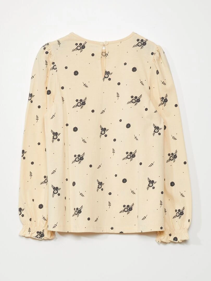 T-shirt Con Stampa A Fiori E Maniche Strette 2 T-shirt Con Stampa A Fiori E Maniche Strette - immagine 2