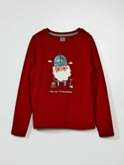 T-shirt Con Stampa E Applicazione