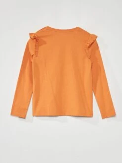 T-shirt 'Disney' Maniche Lunghe Con Volant -Kiabi t shirt disney maniche lunghe con volant bianco alz96 1 frb3