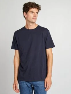 T-shirt Dritta In Jersey Tinta Unita