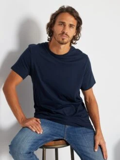 T-shirt Dritta In Jersey Tinta Unita 11 T-shirt Dritta In Jersey Tinta Unita -Kiabi t shirt dritta in jersey tinta unita blu scuro vt552 6 frb6
