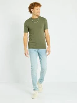 T-shirt In Cotone Scollo Tondo - Muscle Fit