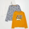 T-shirt In Jersey A Maniche Lunghe Set Di 3