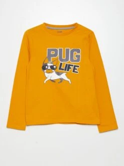 T-shirt In Jersey A Maniche Lunghe Set Di 3 -Kiabi t shirt in jersey a maniche lunghe set di 3 giallo amn17 3 frb5