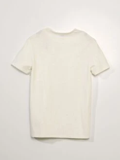 T-shirt In Jersey -Kiabi t shirt in jersey bianco azh09 2 frb3