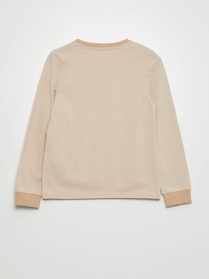 T-shirt In Jersey Con Decorazioni In Bouclé 3 T-shirt In Jersey Con Decorazioni In Bouclé - immagine 3