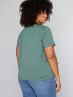 T-shirt In Jersey Con Scollo A V 9 T-shirt In Jersey Con Scollo A V -Kiabi t shirt in jersey con scollo a v verde zj406 45 frb5
