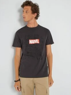 T-shirt In Jersey 'Marvel'