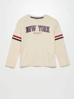 T-shirt In Jersey 'New York'