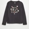 T-shirt In Jersey 'pretty As A Flower'