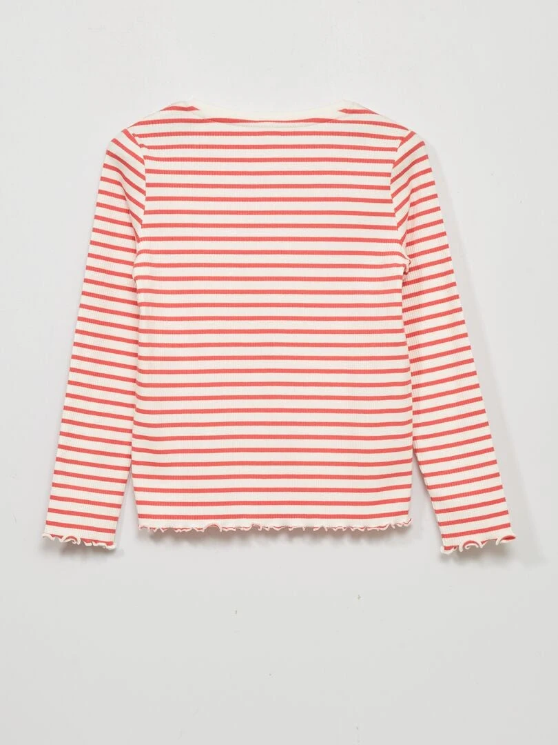 T-shirt In Maglia A Coste Con Stampa 3 T-shirt In Maglia A Coste Con Stampa - immagine 3