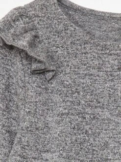 T-shirt In Maglia Con Paillettes E Volant Sulle Spalle -Kiabi t shirt in maglia con paillettes e volant sulle spalle grigio aur98 1 frb3