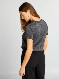 T-shirt In Maglia Soffice -Kiabi t shirt in maglia soffice grigio bfb54 1 frb3