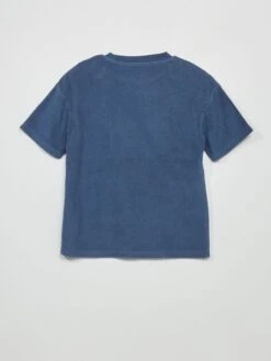 T-shirt In Spugna A Maniche Corte -Kiabi t shirt in spugna a maniche corte blu akf93 2 frb3