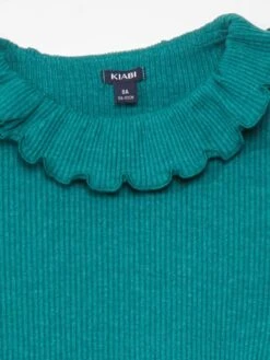 T-shirt Leggera In Maglia A Coste Con Stampa -Kiabi t shirt leggera in maglia a coste con stampa verde asd98 3 frb3