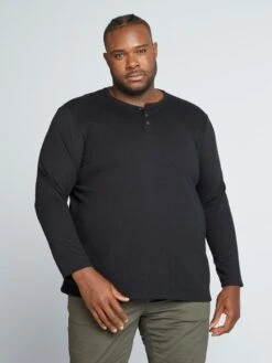 T-shirt Maniche Lunghe, Collo Serafino