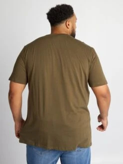 T-shirt 'One Piece' In Jersey -Kiabi t shirt one piece in jersey kaki ase85 1 frb3