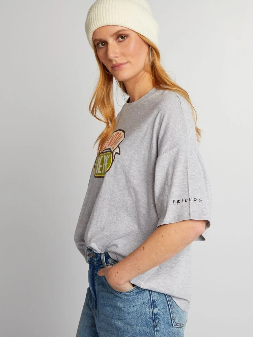 T-shirt Oversize In Jersey 'Friends' 3 T-shirt Oversize In Jersey 'Friends' - immagine 3