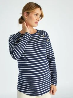 T-shirt Per L'allattamento A Righe