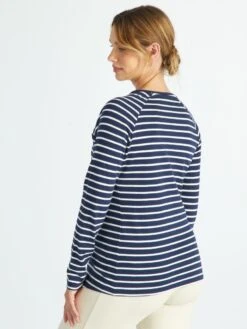T-shirt Per L'allattamento A Righe -Kiabi t shirt per lallattamento a righe blu ala70 3 frb4