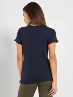 T-shirt Premaman A Coste -Kiabi t shirt premaman a coste blu zo392 4 frb3