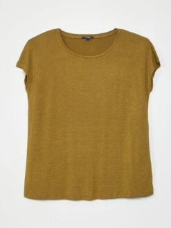 T-shirt Premaman A Maniche Corte A Righe Sottili