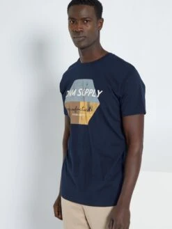 T-shirt 'Produkt' In Jersey -Kiabi t shirt produkt in jersey blu marine acx86 2 frb4