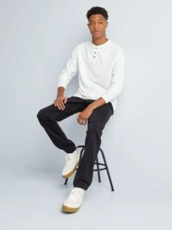 T-shirt Slim Fit A Maniche Lunghe +190cm