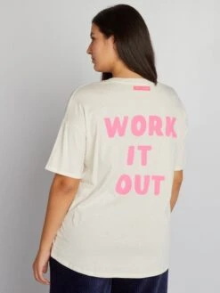 T-shirt Sportiva 8 T-shirt Sportiva -Kiabi t shirt sportiva beige arp85 1 frb3