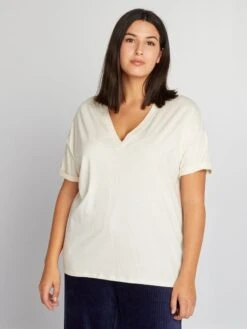 T-shirt Sportiva 10 T-shirt Sportiva -Kiabi t shirt sportiva beige arp85 1 frb5