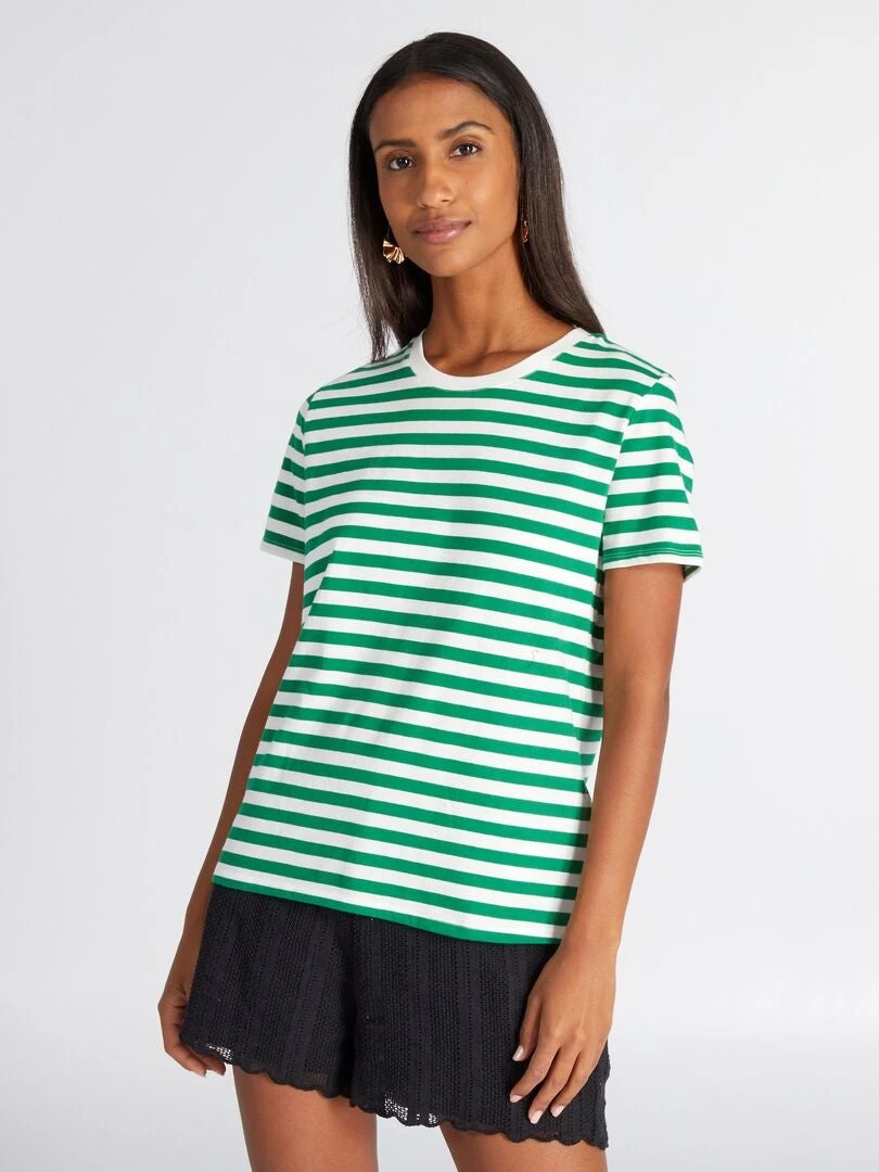 T-shirt Stampa A Righe 3 T-shirt Stampa A Righe - immagine 3