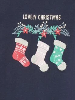 T-shirt Stampata A Maniche Lunghe -Kiabi t shirt stampata a maniche lunghe blu ame87 13 frb2