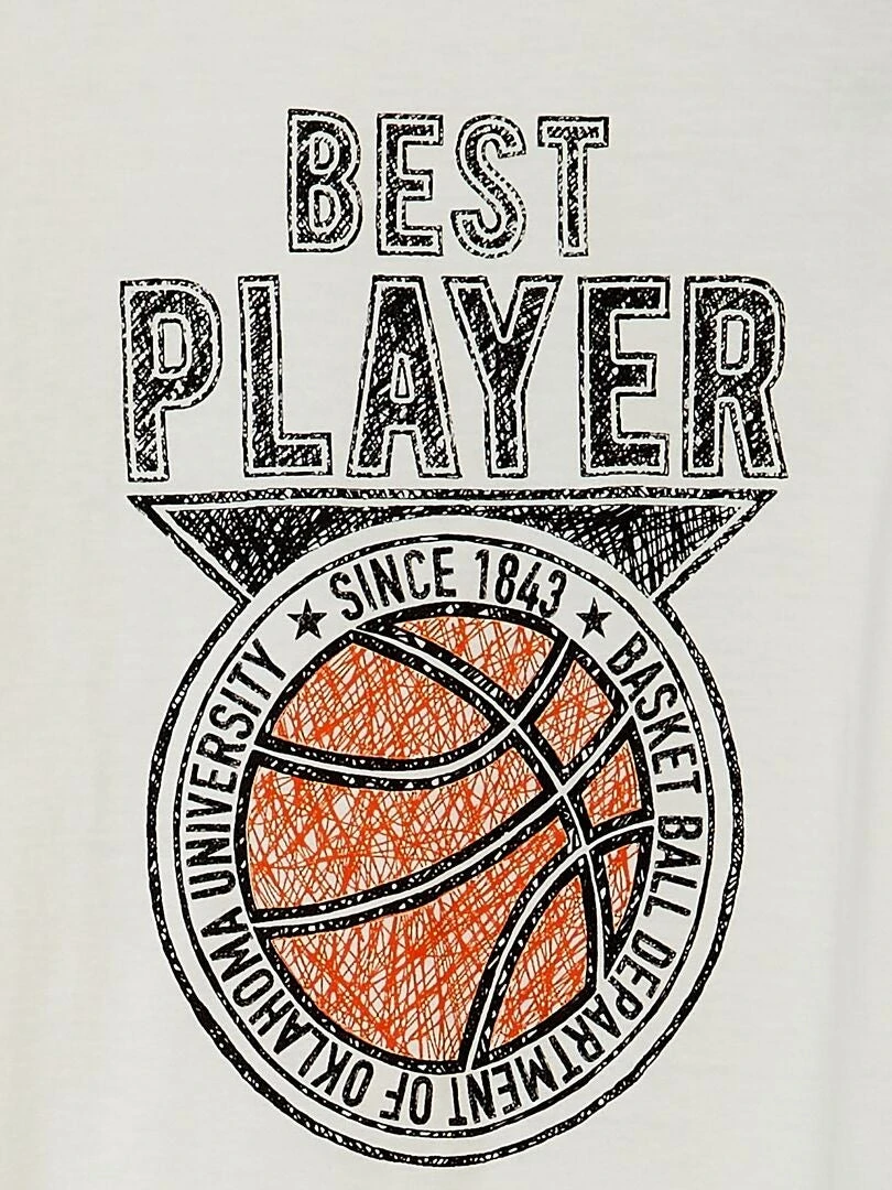 T-shirt Stampata 'Basket' 2 T-shirt Stampata 'Basket' - immagine 2