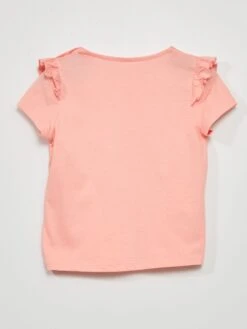 T-shirt Stampata Con Bottoni A Pressione Sulle Spalle -Kiabi t shirt stampata con bottoni a pressione sulle spalle rosa zq983 2 frb5