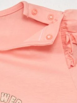 T-shirt Stampata Con Bottoni A Pressione Sulle Spalle -Kiabi t shirt stampata con bottoni a pressione sulle spalle rosa zq983 2 frb6