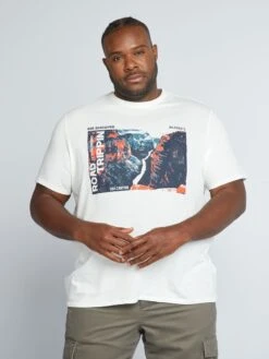 T-shirt Stampata In Maglia Jersey