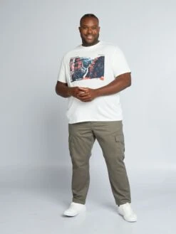 T-shirt Stampata In Maglia Jersey -Kiabi t shirt stampata in maglia jersey bianco amc95 5 frb4