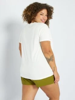 T-shirt Stampata Scollo Tondo 8 T-shirt Stampata Scollo Tondo -Kiabi t shirt stampata scollo tondo bianco ael20 10 frb4