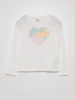 T-shirt Stampati A Maniche Lunghe