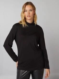 T-shirt Stretch Dolcevita 7 T-shirt Stretch Dolcevita -Kiabi t shirt stretch dolcevita nero ajq33 1 frb3