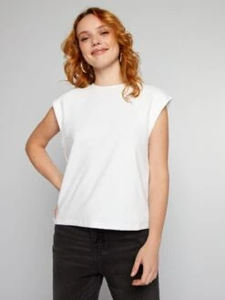 T-shirt Tinta Unita A Maniche Corte -Kiabi t shirt tinta unita a maniche corte bianco azz86 2 frb3