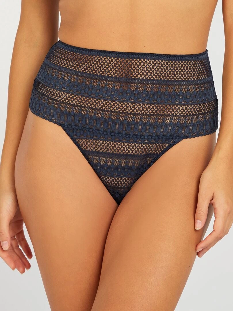 Tanga In Pizzo A Vita Alta 2 Tanga In Pizzo A Vita Alta - immagine 2