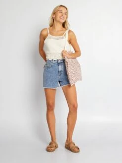 Top All'uncinetto Con Spalline Sottili -Kiabi top alluncinetto con spalline sottili beige bab09 1 frb4